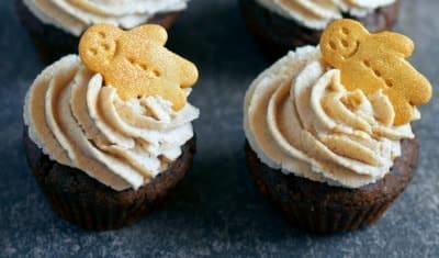 Gingerbread cupcakes Healthy Christmas party food recipes