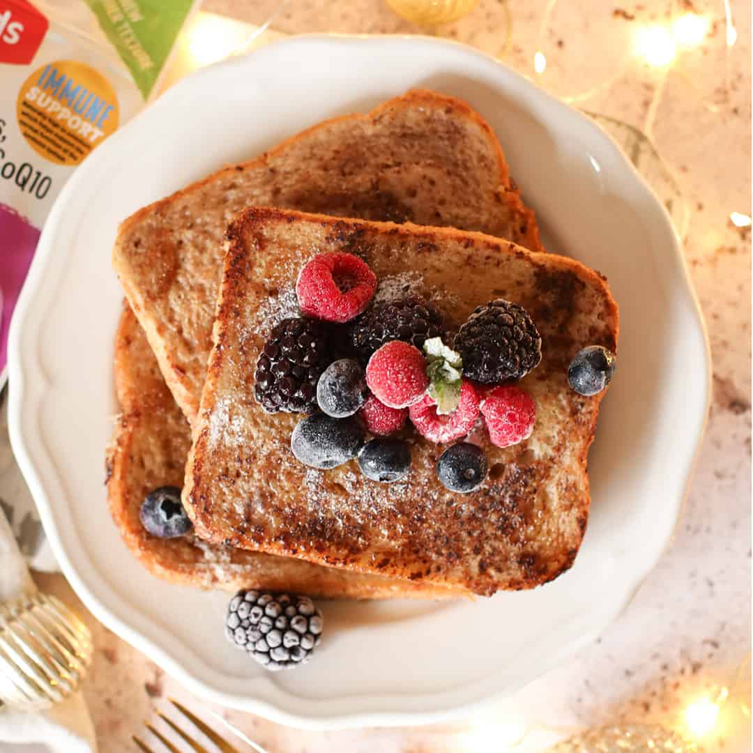 Gingerbread-French-Toast-Blackberries-Blueberries-Raspberries