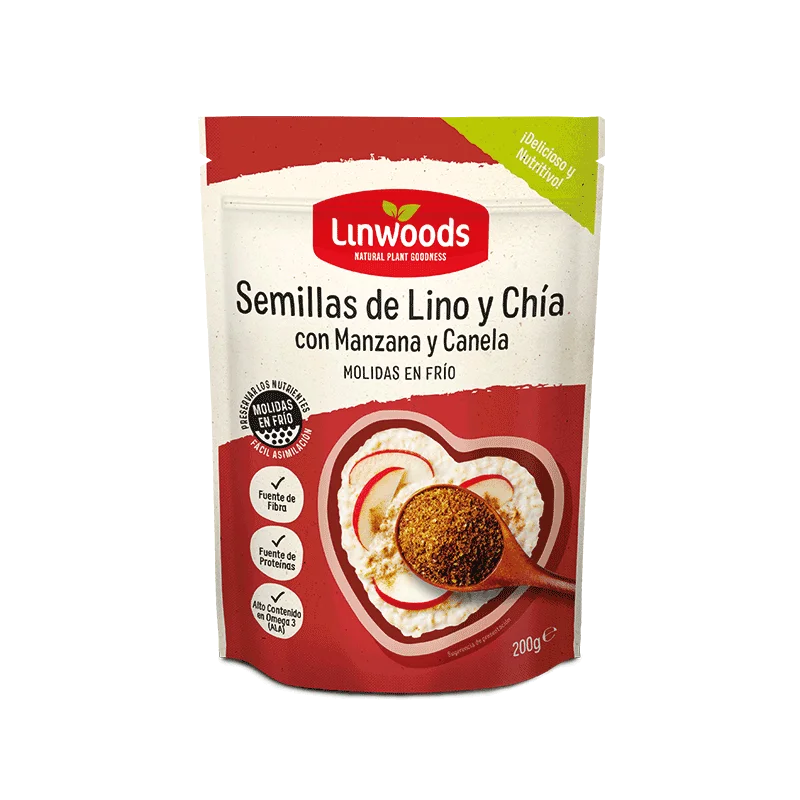Semillas de Lino y Chía Con Manzana y Canela
