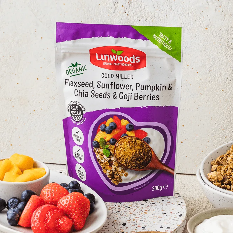 Flaxseed, Sunflower, Pumpkin & Chia Seeds & Goji Berries