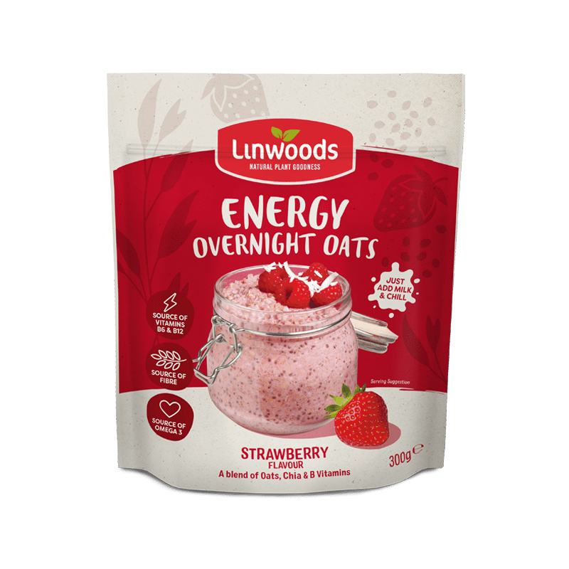 Strawberry Energy Overnight Oats