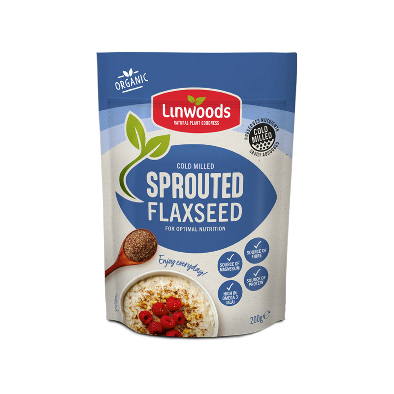 Sprouted Flaxseed 200g Pack | Sprouted Seeds are more easily digested rendering them more nutritious