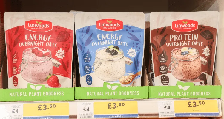 Linwoods Secures Tesco and Morrisons Listings For Overnight Oats Range