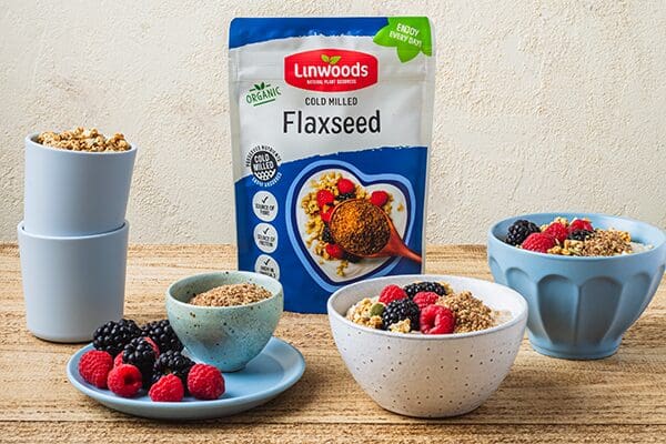 Cold Milled Flaxseed as part of a healthy breakfast